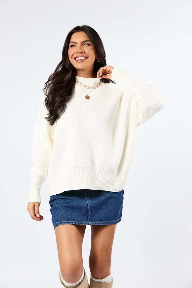 A Great Escape Ivory Oversized Sweater FINAL SALE