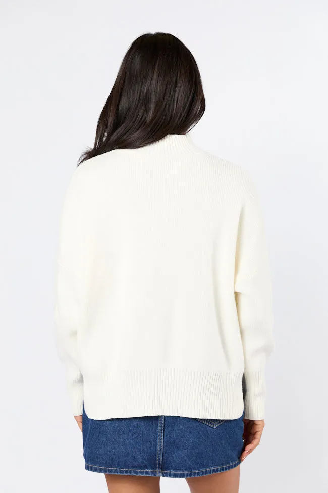 A Great Escape Ivory Oversized Sweater FINAL SALE