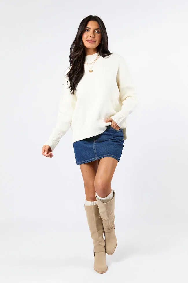 A Great Escape Ivory Oversized Sweater FINAL SALE