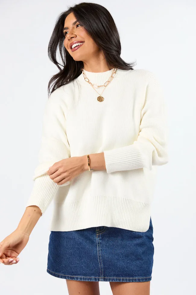 A Great Escape Ivory Oversized Sweater FINAL SALE