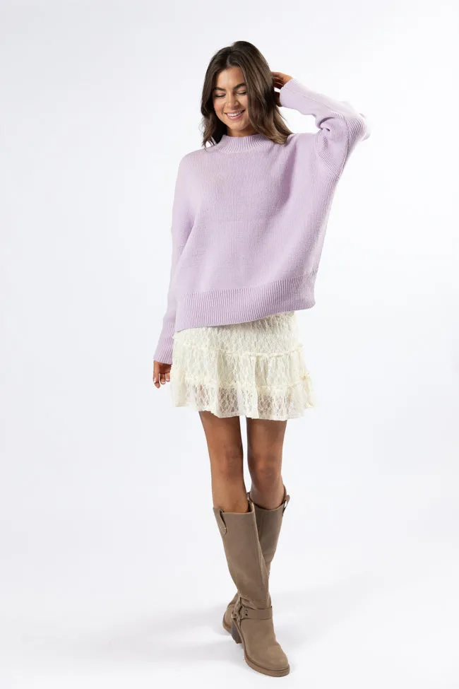 A Great Escape Lilac Oversized Sweater SALE