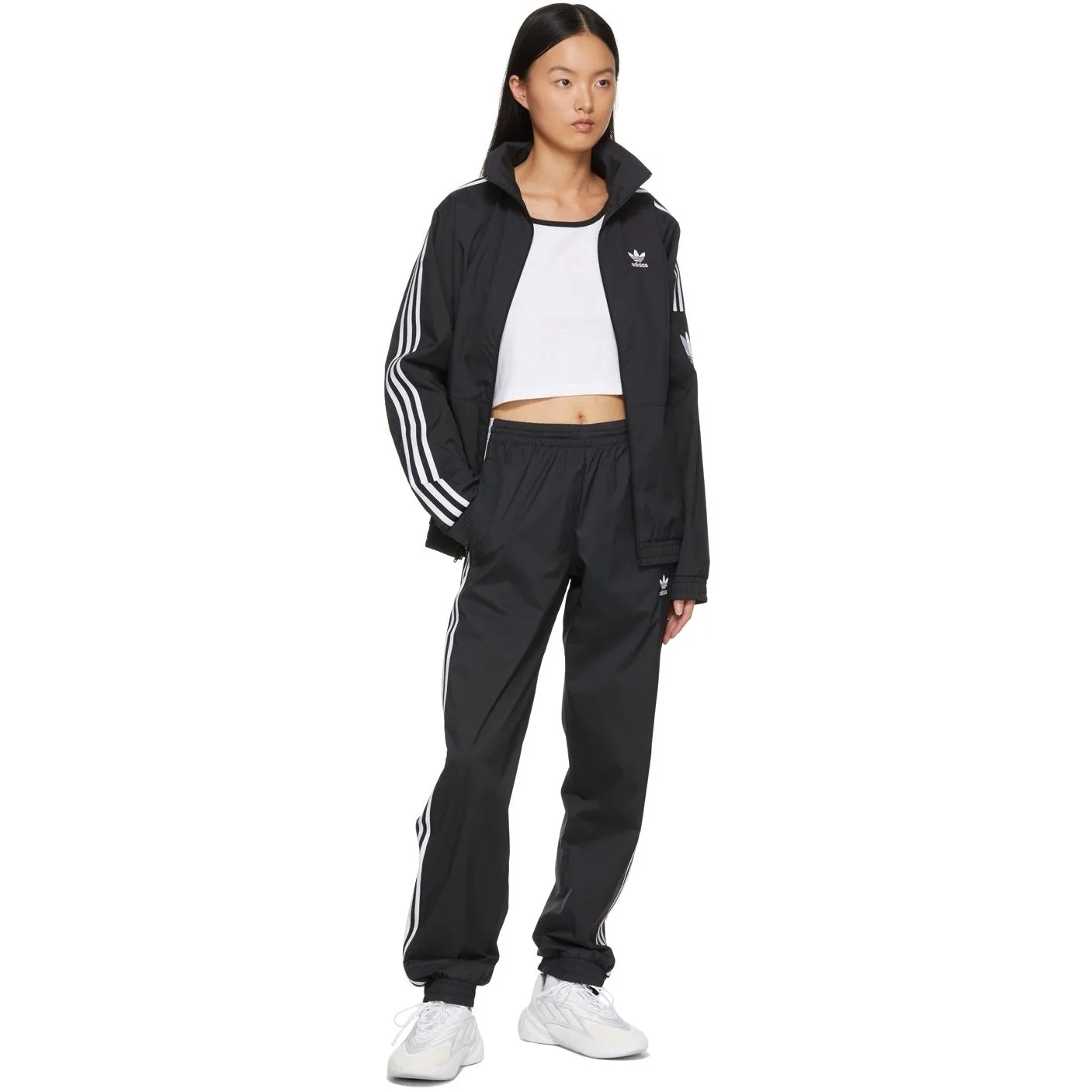 adidas Originals Black Adicolor 3D Trefoil 3-Stripes Track Pants
