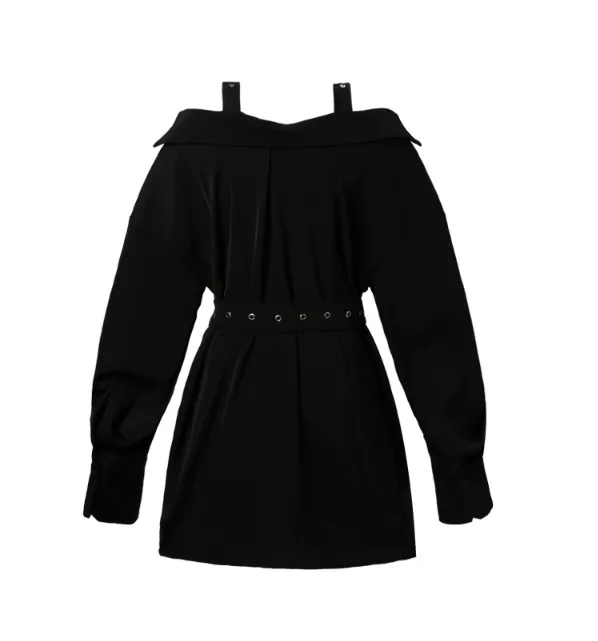 Black Suspender Dress