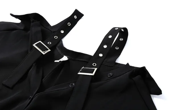 Black Suspender Dress