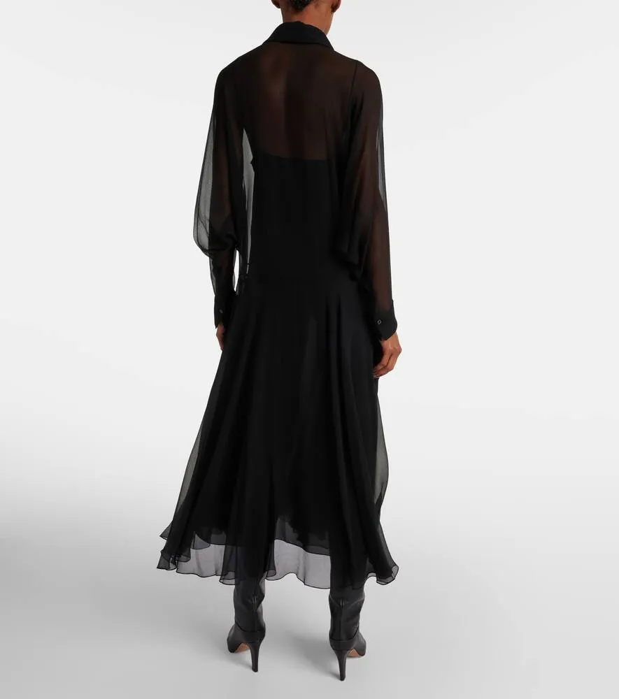 Chlo√É¬© Silk chiffon shirt dress