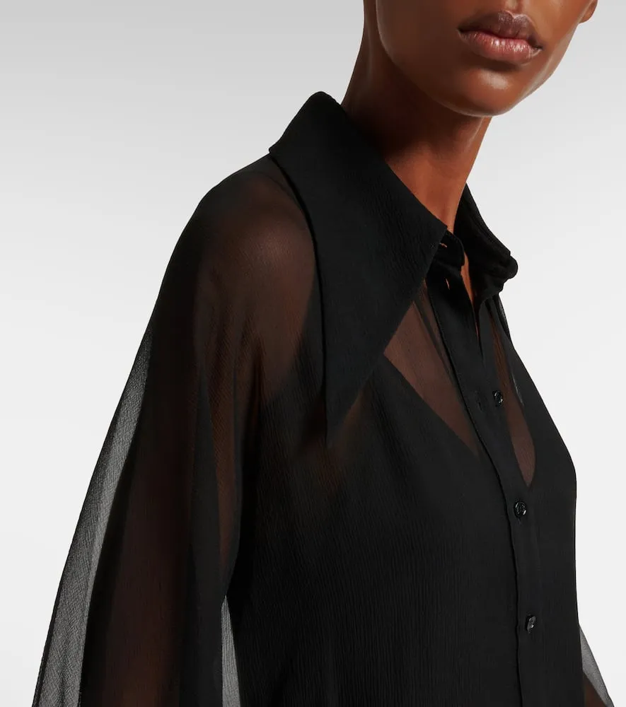 Chlo√É¬© Silk chiffon shirt dress