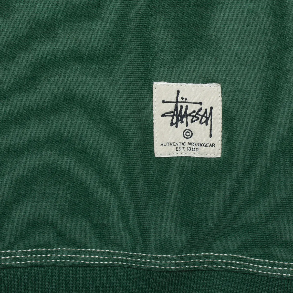 Contrast Stitch Label Crew