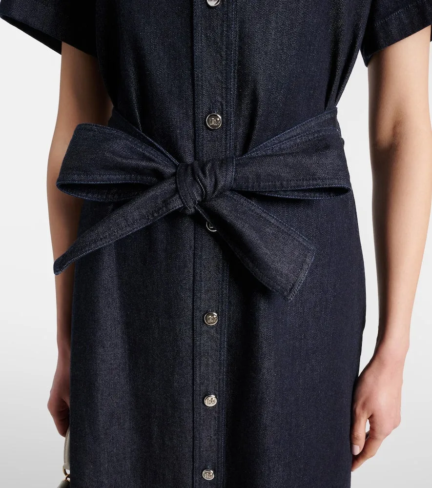 Dolce&Gabbana Belted denim shirt dress
