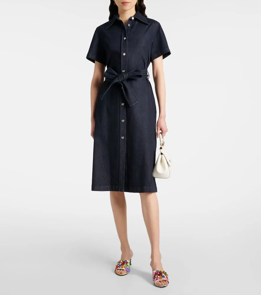 Dolce&Gabbana Belted denim shirt dress