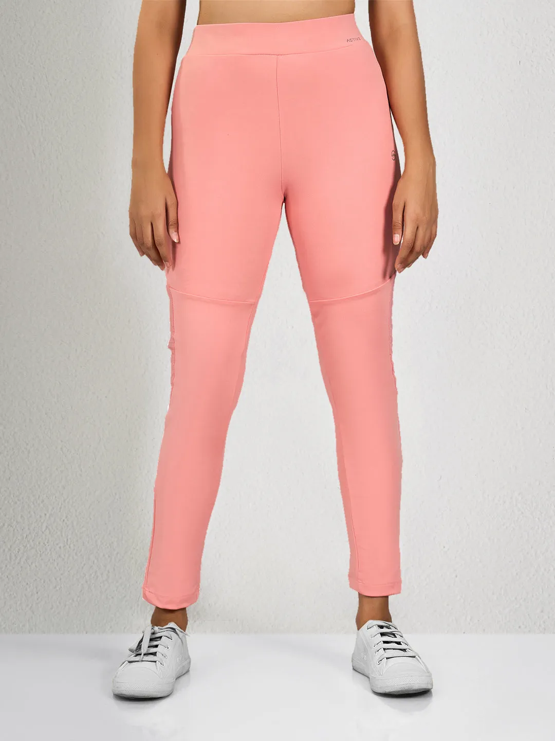 Pink Solid CS Track Pants