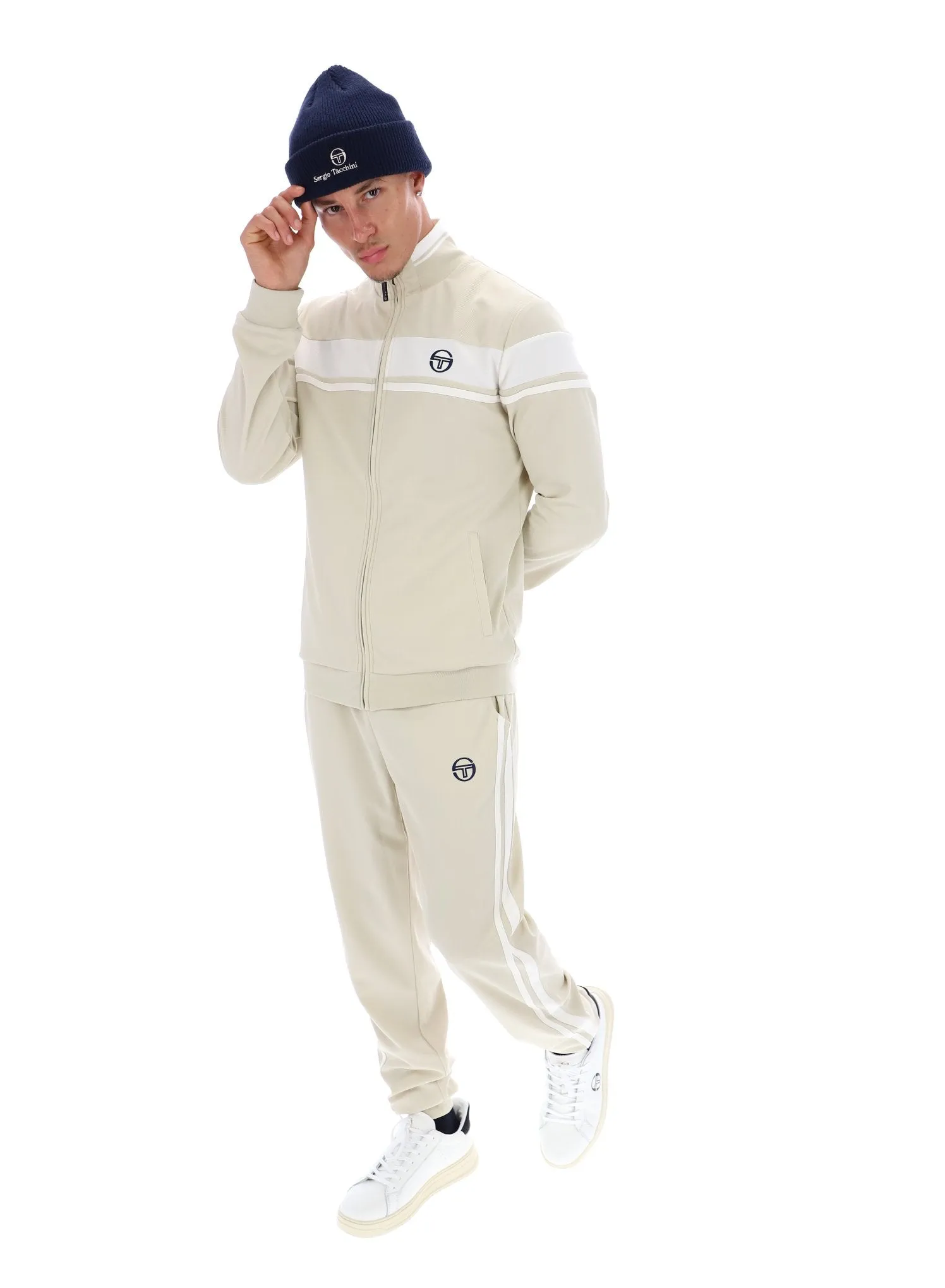 Sergio Tacchini Damarindo Track Pants -Stm14552 927 - Pelican/Gardenia