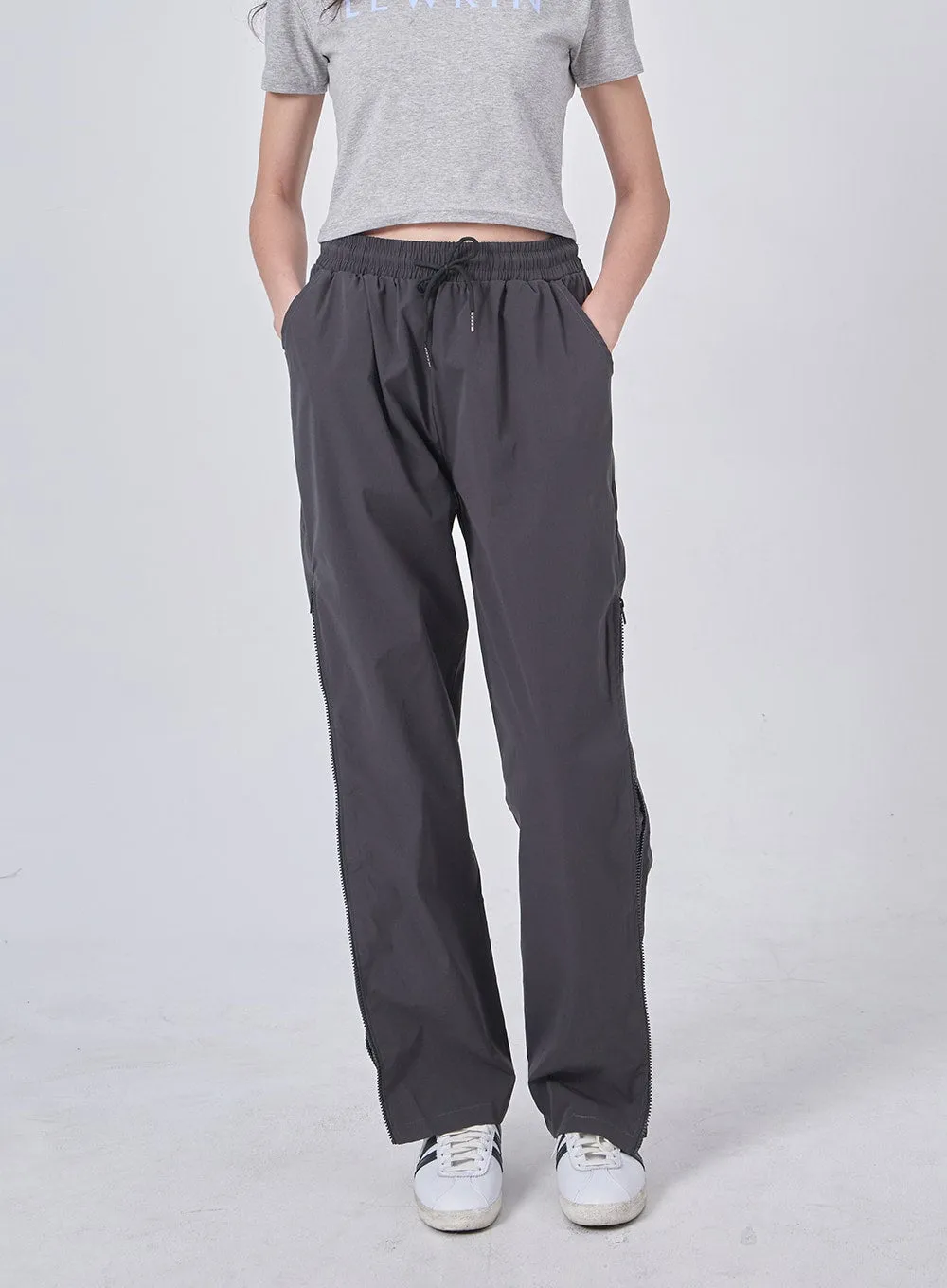Size Zipper Track Pants IF324