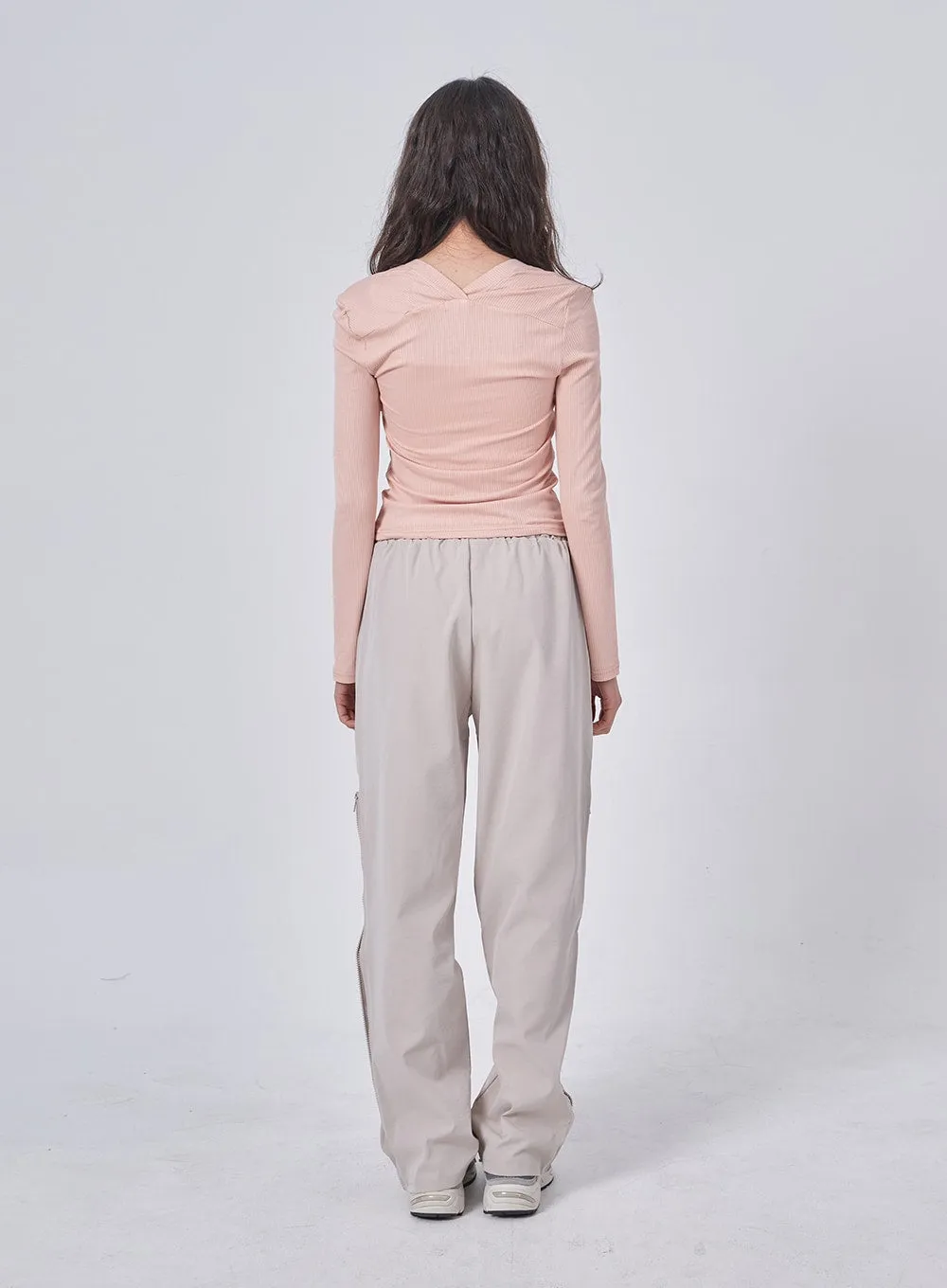 Size Zipper Track Pants IF324