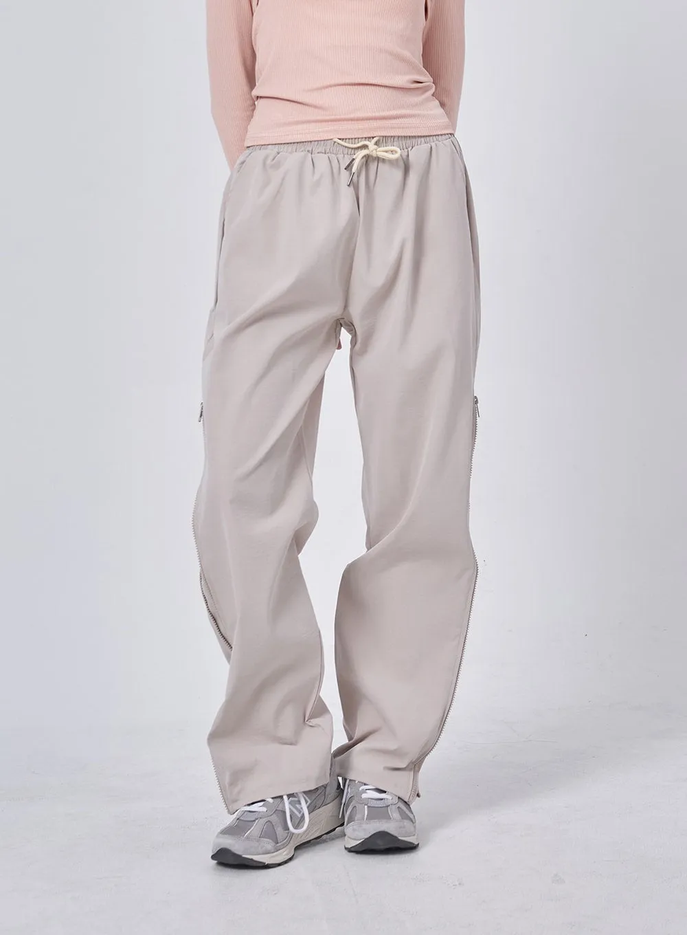 Size Zipper Track Pants IF324