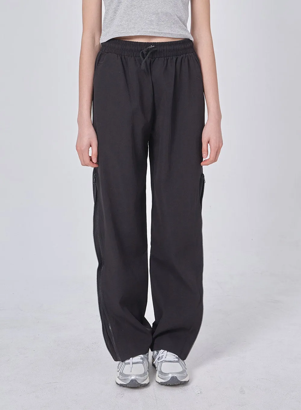 Size Zipper Track Pants IF324