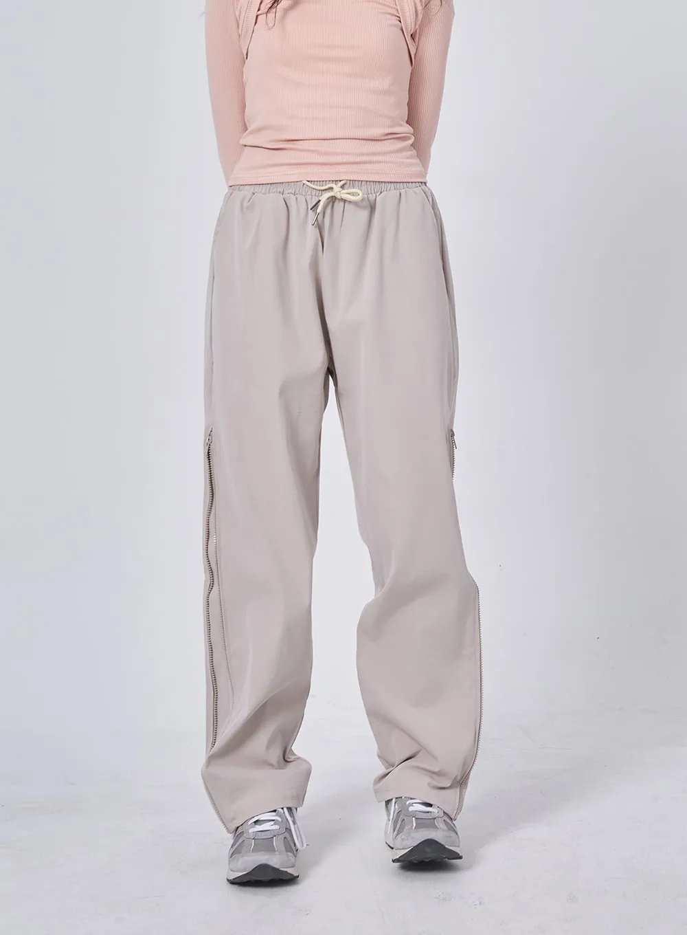 Size Zipper Track Pants IF324