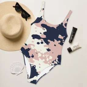 Splattered One-Piece Swimsuit