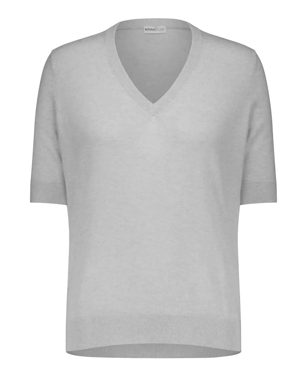 Supima Cotton Cashmere V-Neck Tee