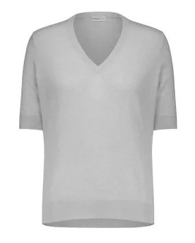 Supima Cotton Cashmere V-Neck Tee