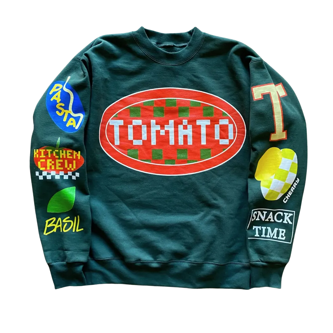 Tomato Text Crewneck